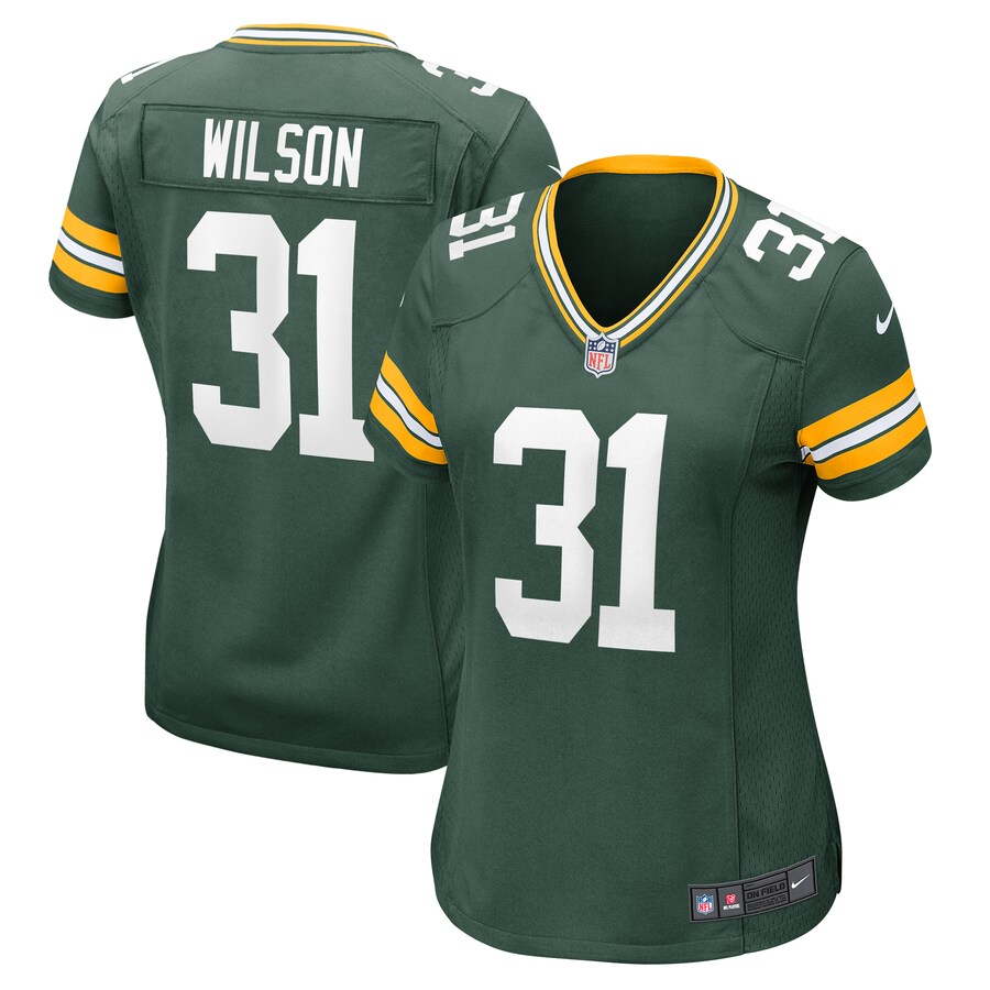 Women's Green Bay Packers Emanuel Wilson Nike Green Game Jersey