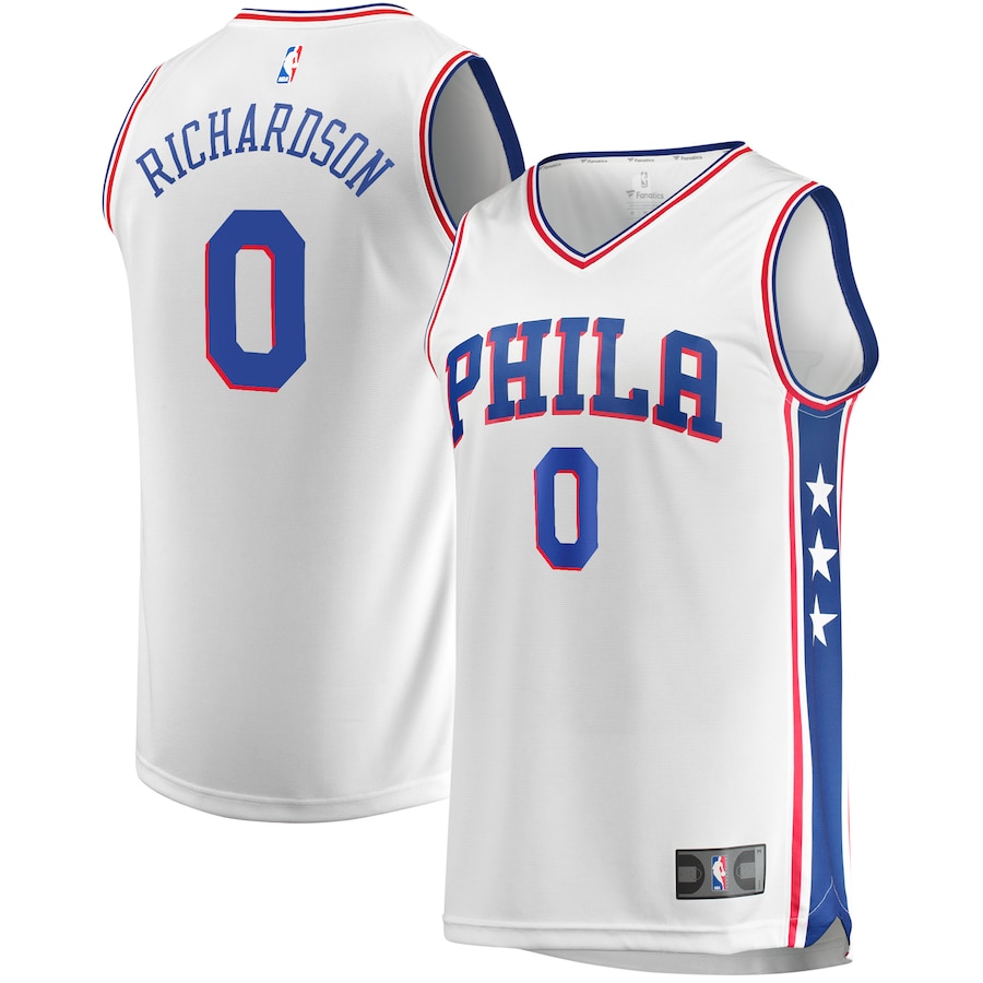 Youth Philadelphia 76ers Josh Richardson Fanatics White Fast Break Replica Jersey - Association Edition