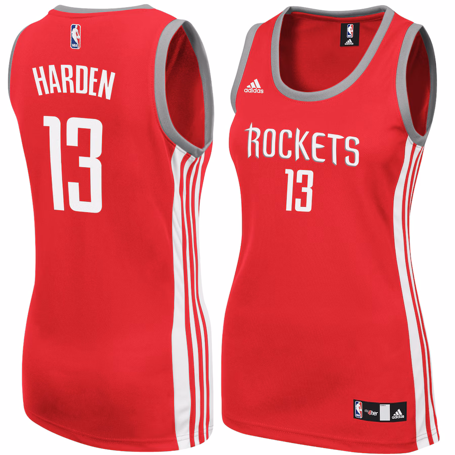 Women's Houston Rockets James Harden adidas Red Replica Jersey