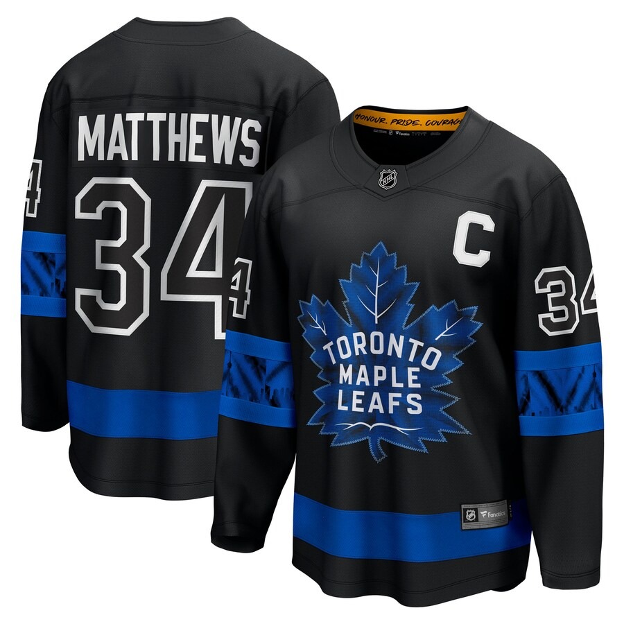Men's Toronto Maple Leafs Auston Matthews Fanatics Black 