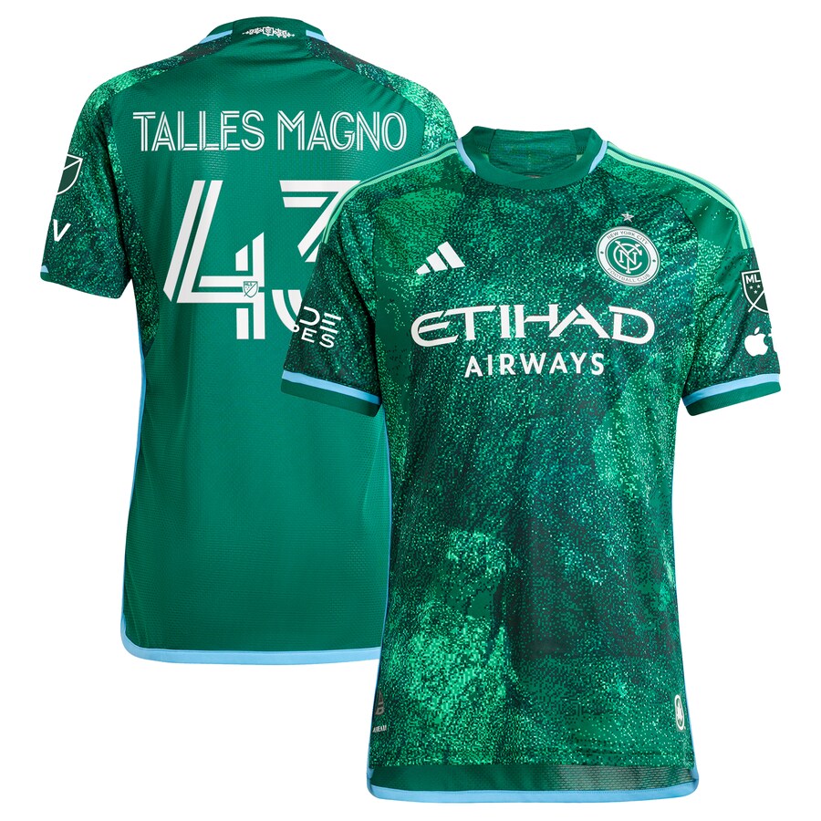 Men's New York City FC Talles Magno adidas Green 2023 The Parks Authentic Player Jersey