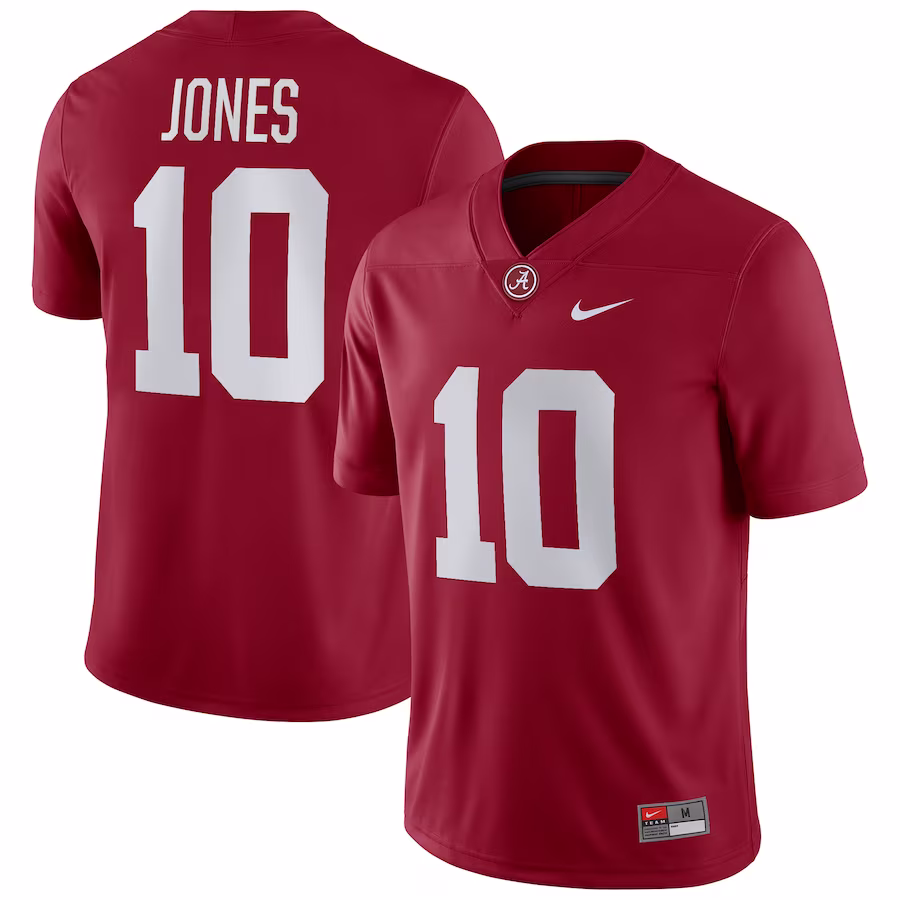 Mac Jones Alabama Crimson Tide Nike Player Game Jersey - Crimson