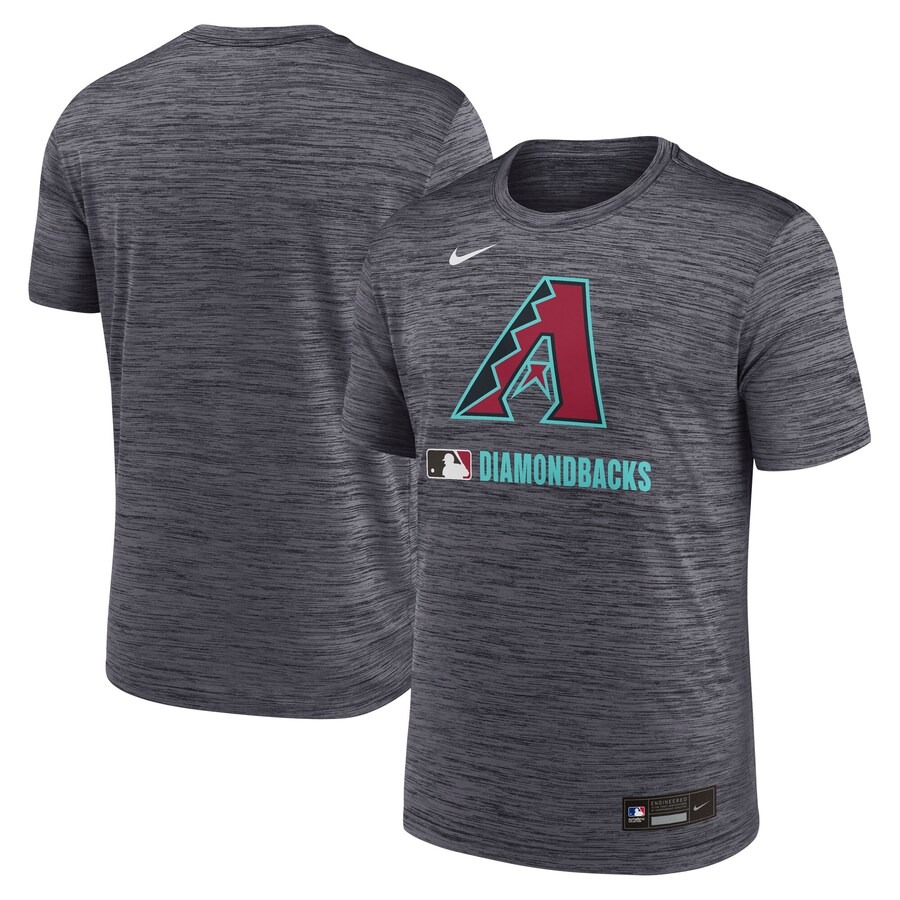 Men's Arizona Diamondbacks Nike Black Authentic Collection Velocity Performance Practice T-Shirt