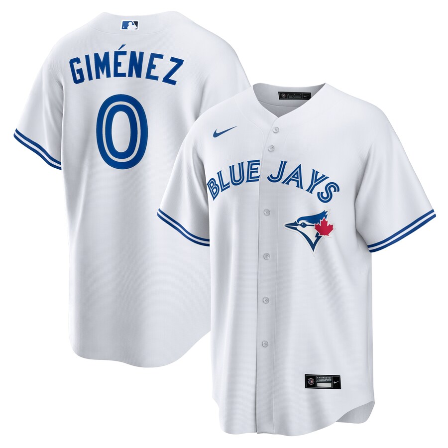 Men's Toronto Blue Jays Andres Gimenez Nike White Home Replica Jersey