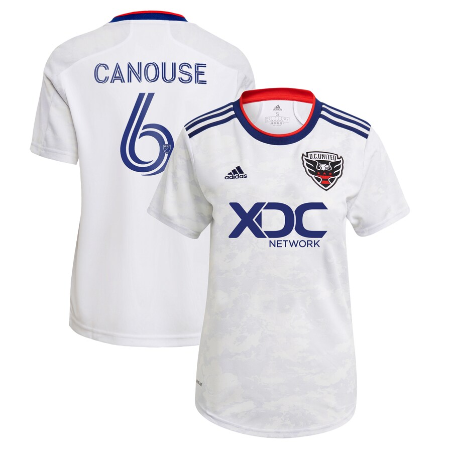 Women's D.C. United Russell Canouse adidas White 2022 The Marble Replica Player Jersey