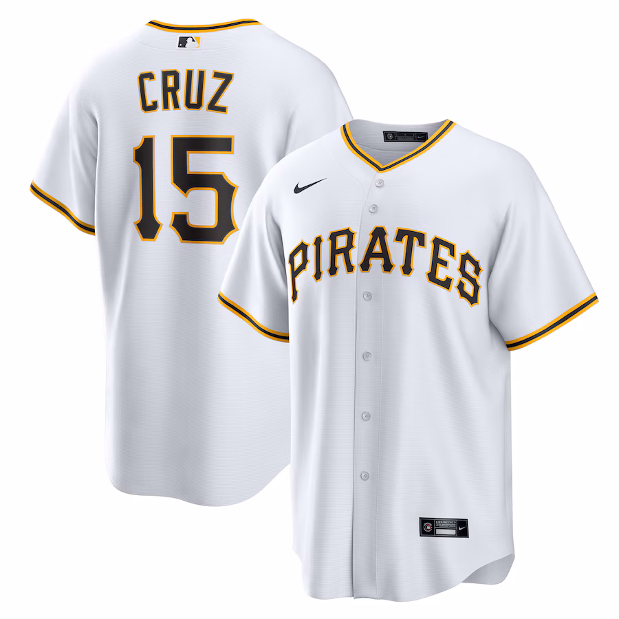 Youth Pittsburgh Pirates Oneil Cruz Nike White Home Replica Jersey