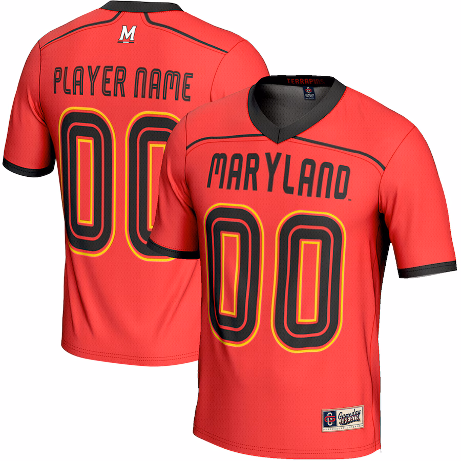 Maryland Terrapins GameDay Greats Youth NIL Pick-A-Player Lightweight Men's Lacrosse Jersey - Red