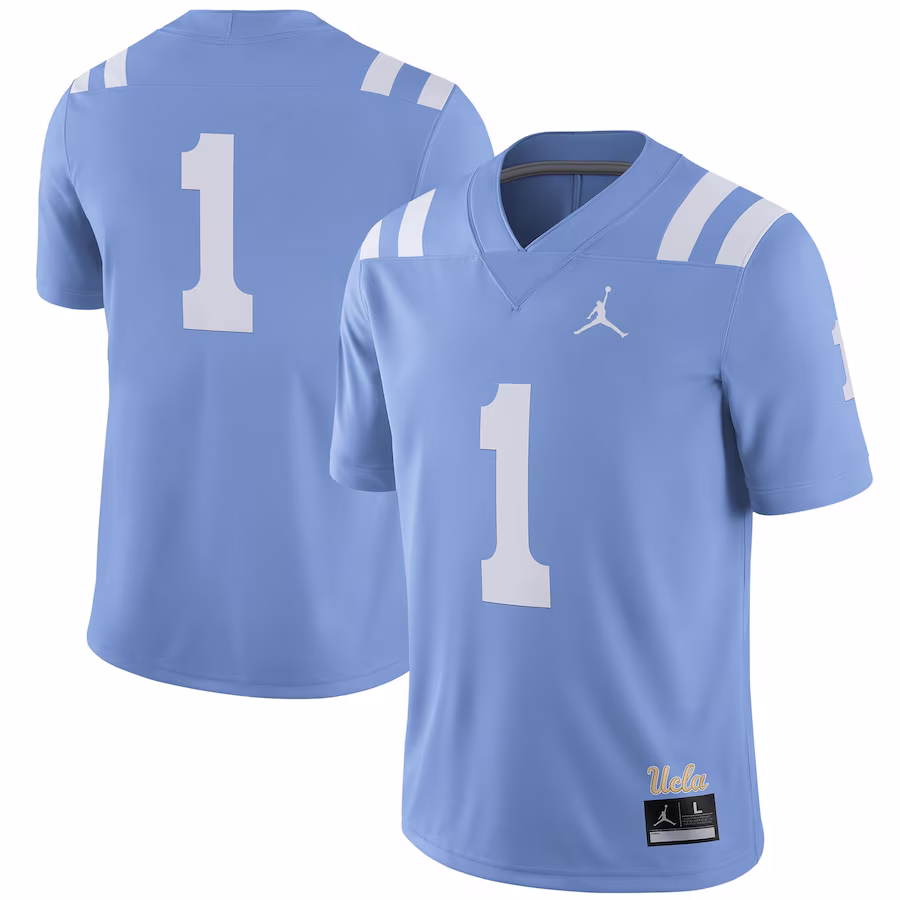 #1 UCLA Bruins Jordan Brand Alternate Game Jersey – Light Blue