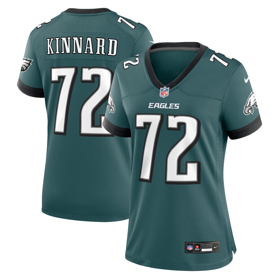 Women's Philadelphia Eagles Darian Kinnard Nike Midnight Green Team Game Jersey