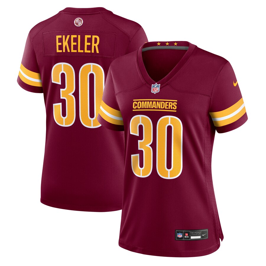 Women's Washington Commanders Austin Ekeler Nike Burgundy Game Jersey