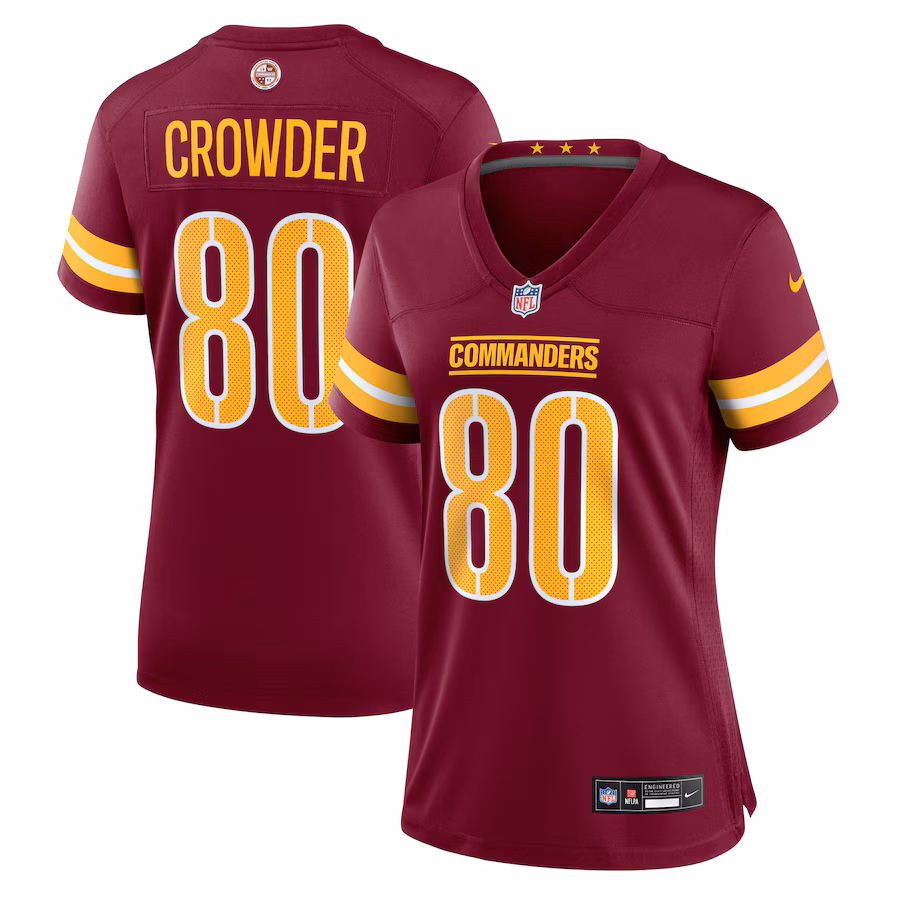 Women's Washington Commanders Jamison Crowder Nike Burgundy Team Game Jersey