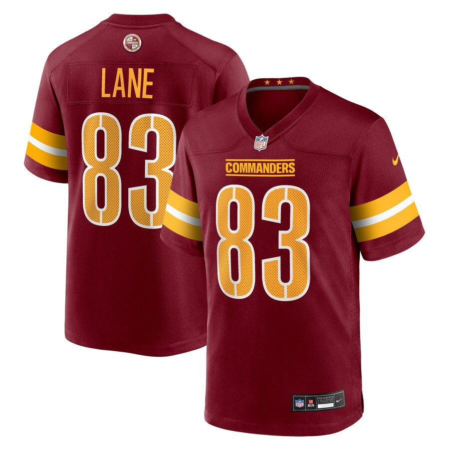 Men's Washington Commanders Jaylin Lane Nike Burgundy Team Game Jersey