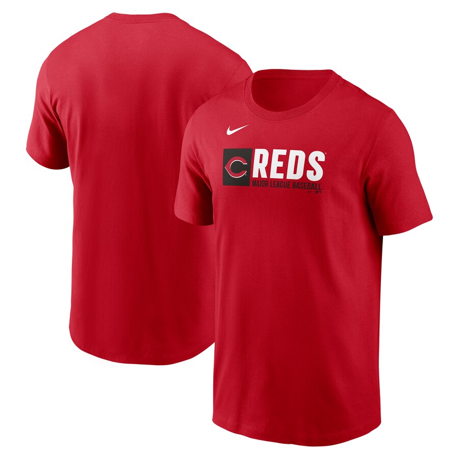 Men's Cincinnati Reds Nike Red Team Block T-Shirt