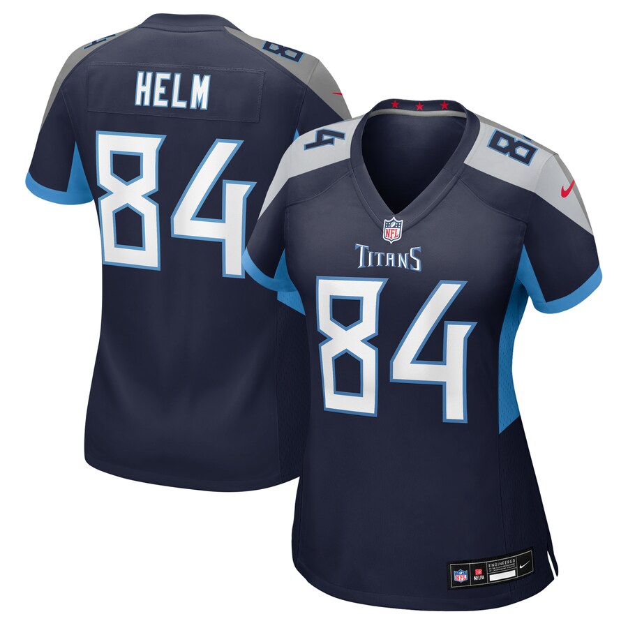 Women's Tennessee Titans Gunnar Helm Nike Navy Team Game Jersey