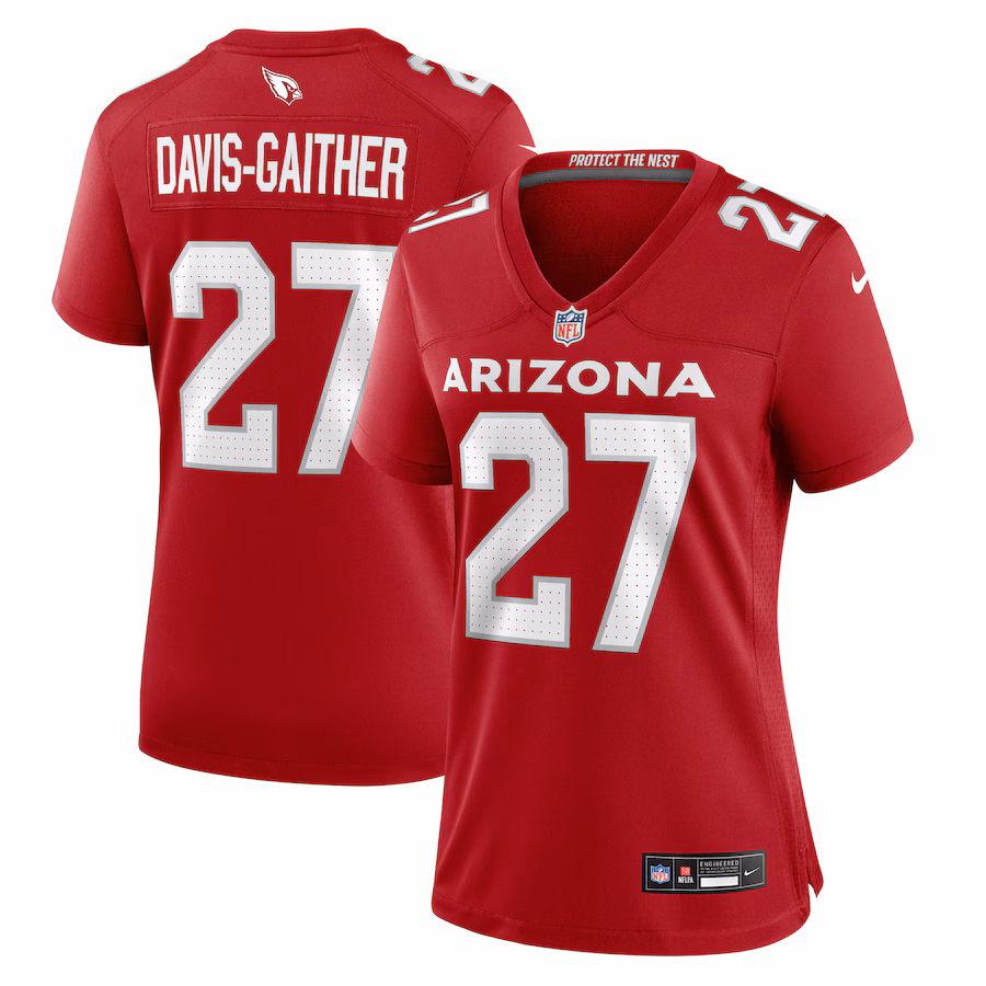Women's Arizona Cardinals Akeem Davis-Gaither Nike Cardinal Team Game Jersey