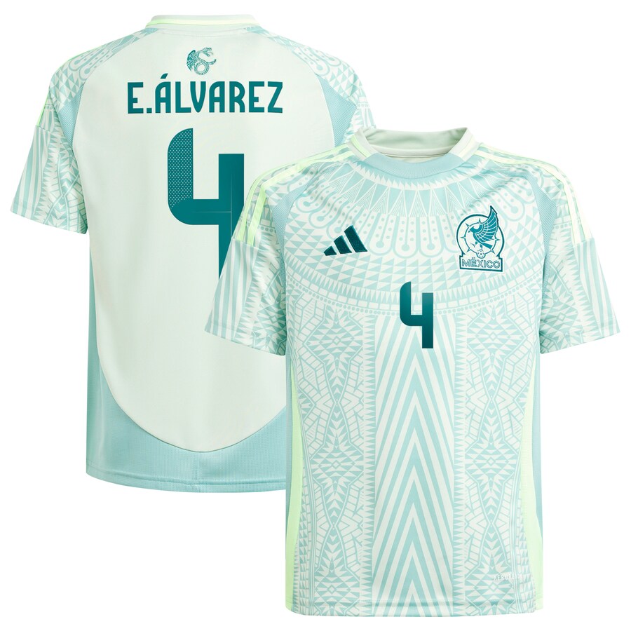 Youth Mexico National Team Edson Alvarez adidas Green 2024 Away Replica Player Jersey