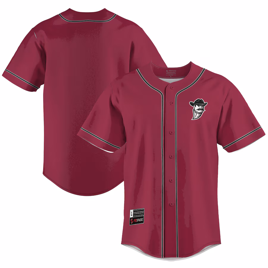 Men's GameDay Greats  Crimson New Mexico State Aggies  Lightweight Baseball Jersey