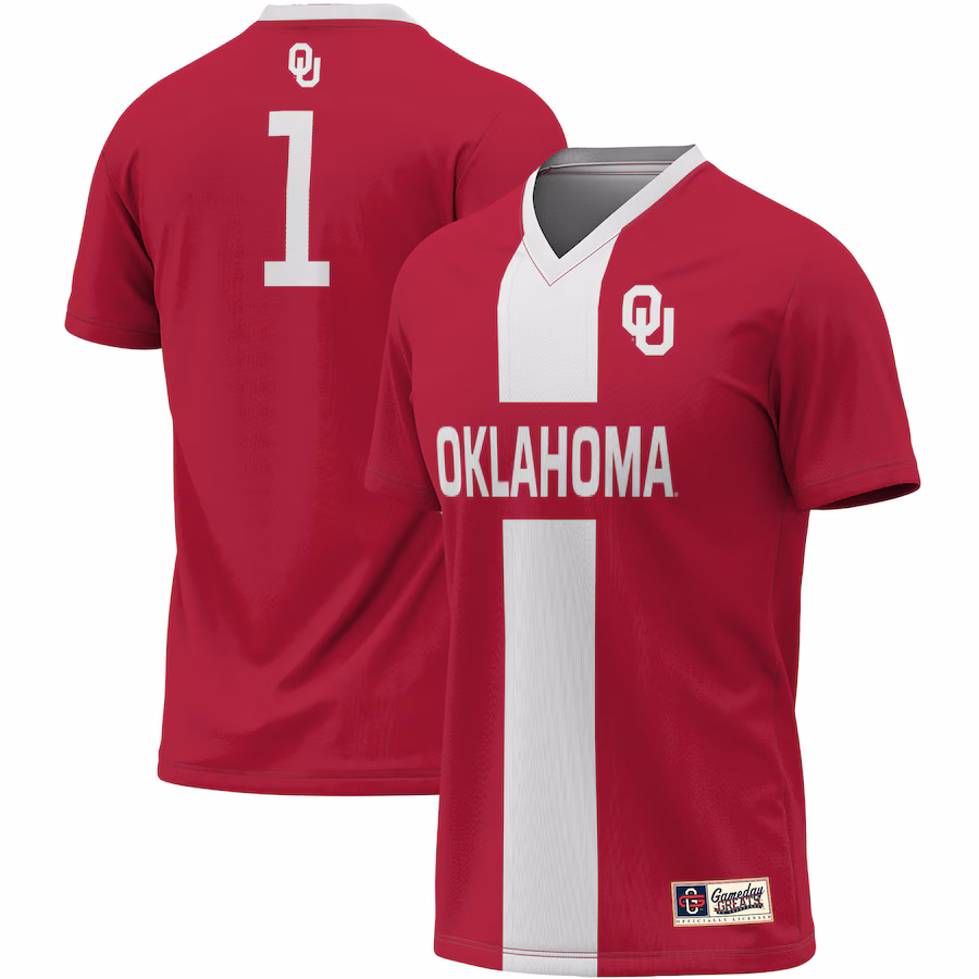 Unisex ProSphere #1 Red Oklahoma Sooners Lightweight Soccer Jersey