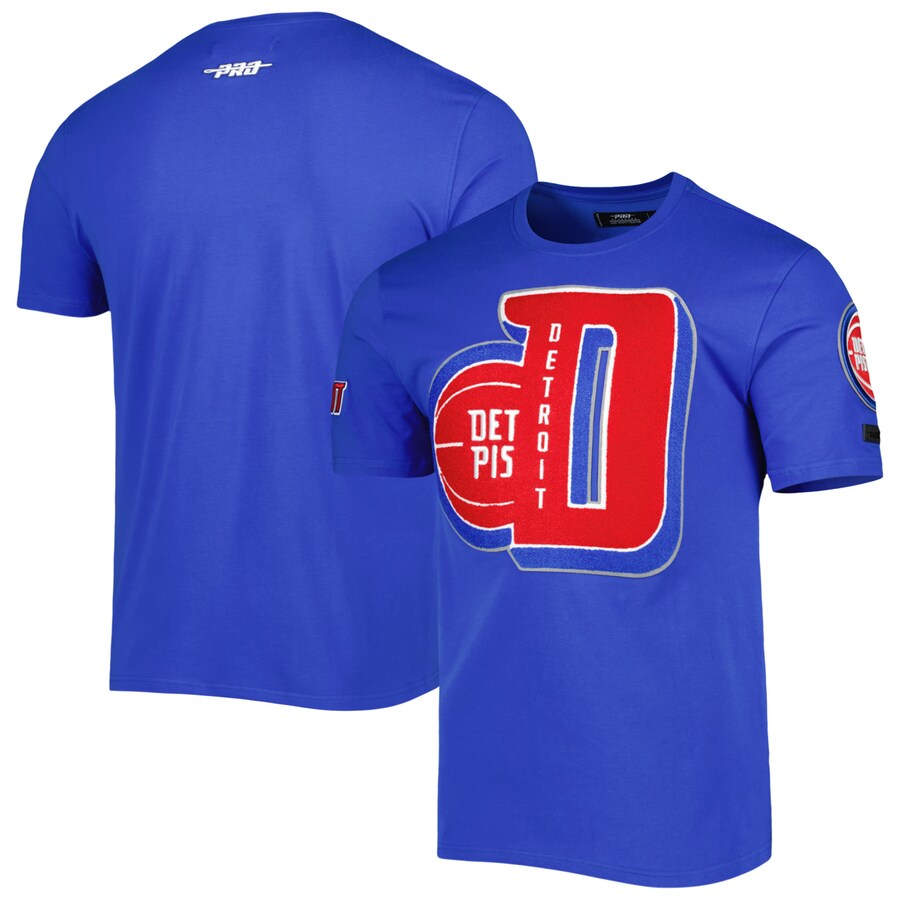Men's Detroit Pistons Pro Standard Blue Mash Up Capsule T-Shirt