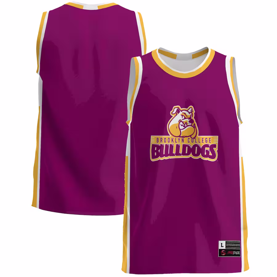 Brooklyn College Bulldogs GameDay Greats  Lightweight Basketball Jersey - Maroon