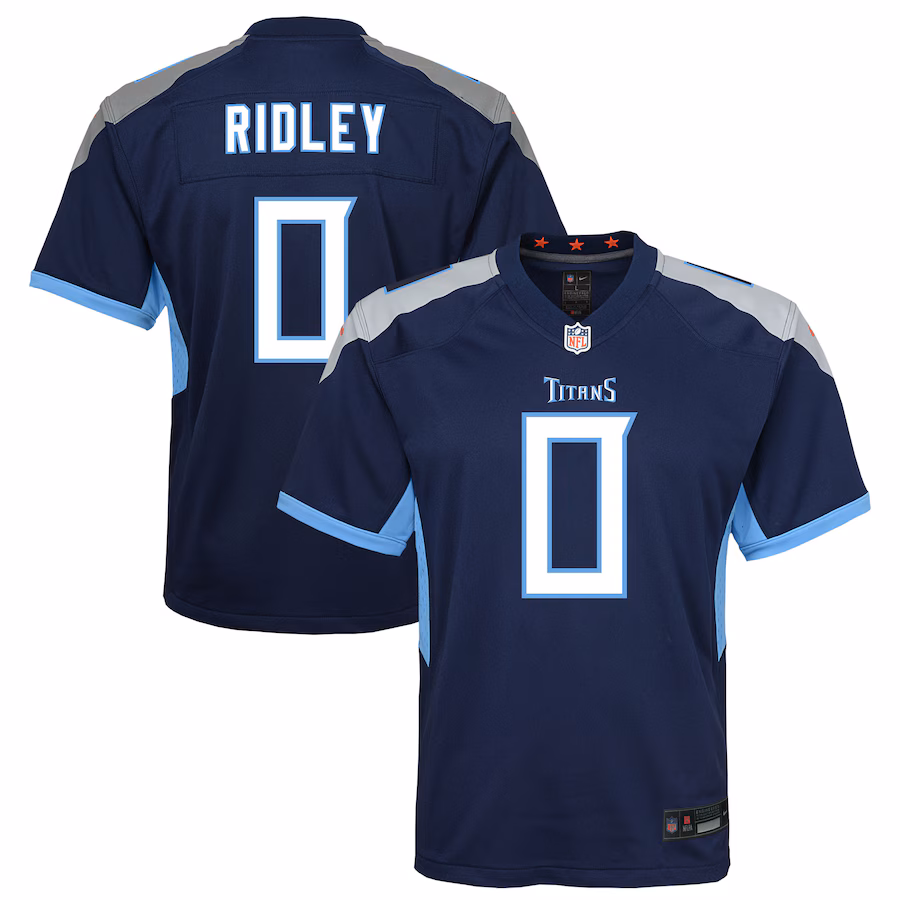Youth Tennessee Titans Calvin Ridley Nike Navy Game Jersey