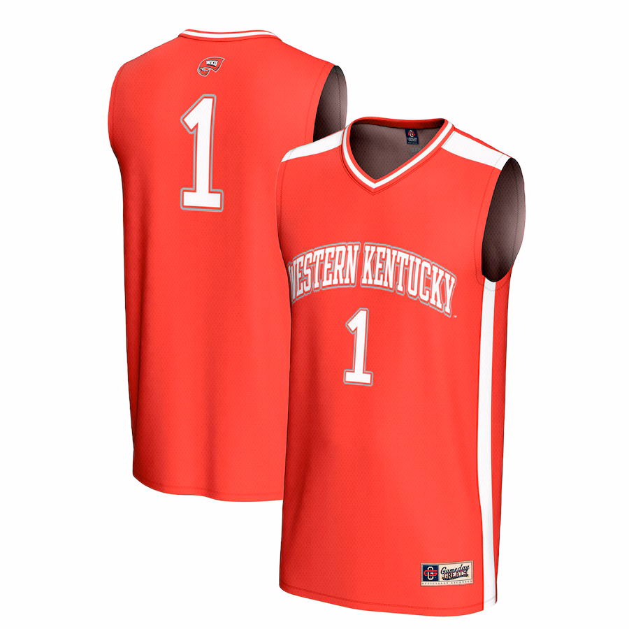 Youth GameDay Greats #1 Red Western Kentucky Hilltoppers Lightweight Collegiate Basketball Fashion Jersey
