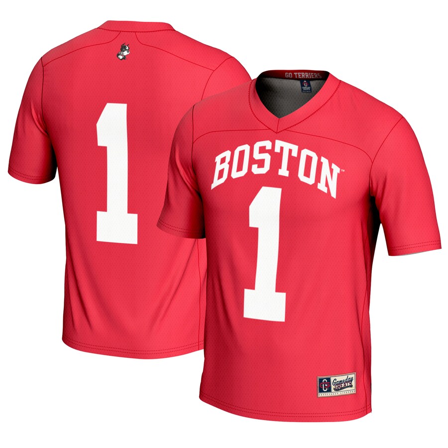 #1 Boston University GameDay Greats Youth Lightweight Lacrosse Jersey - Scarlet