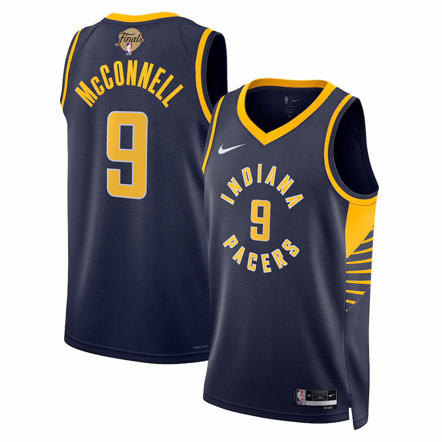 Unisex Indiana Pacers T.J. McConnell Nike Navy 2025 NBA Finals Swingman Jersey - Icon Edition