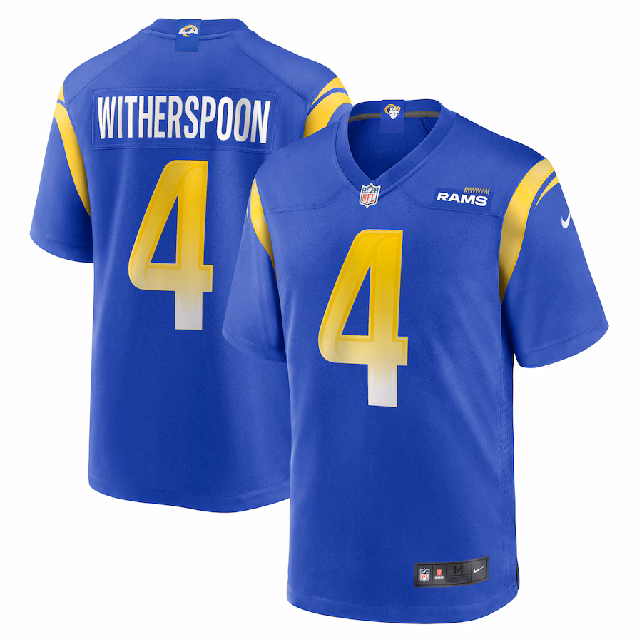 Men's Los Angeles Rams Ahkello Witherspoon Nike Royal Team Game Jersey