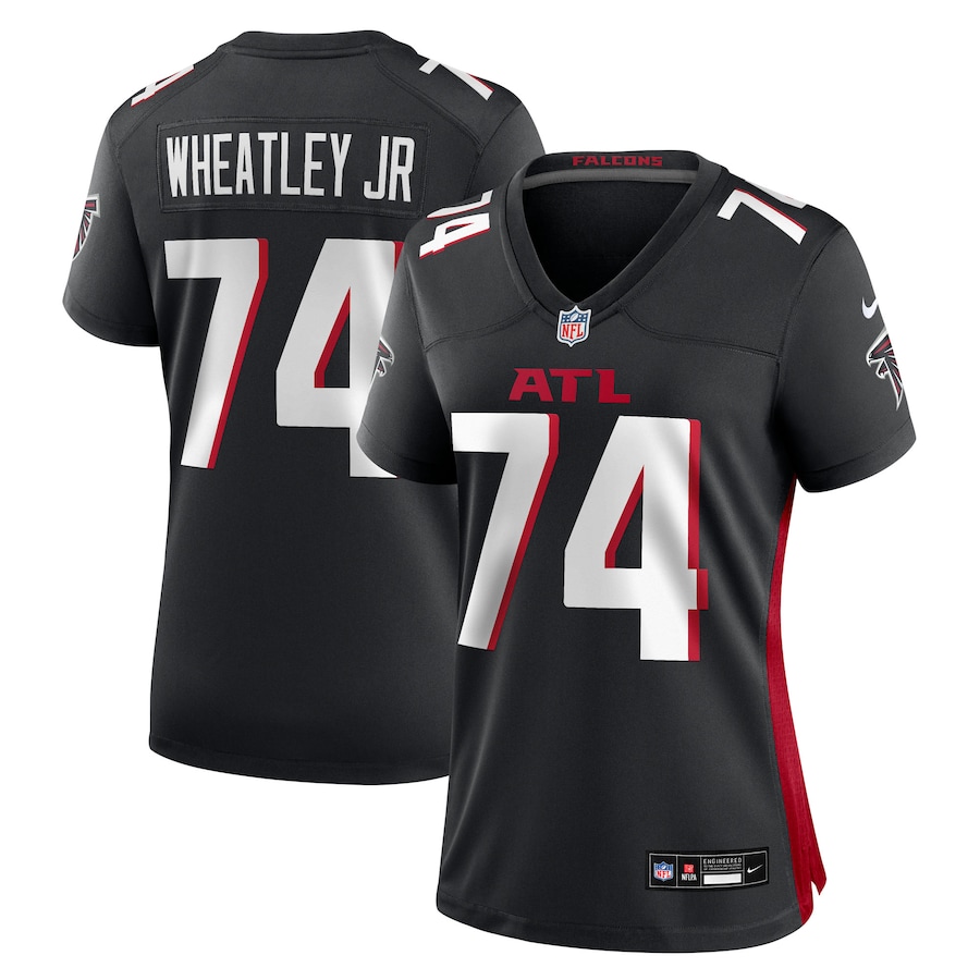 Women's Atlanta Falcons Tyrone Wheatley Jr Nike Black Team Game Jersey