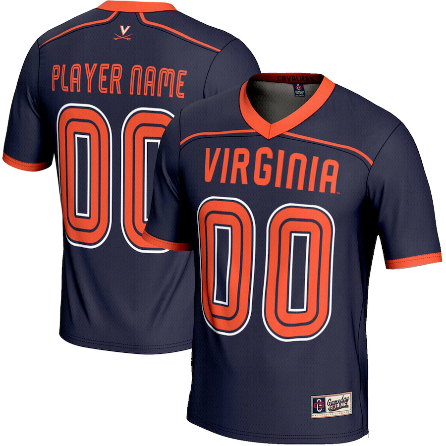 Virginia Cavaliers GameDay Greats NIL Pick-A-Player Lightweight Lacrosse Jersey - Navy