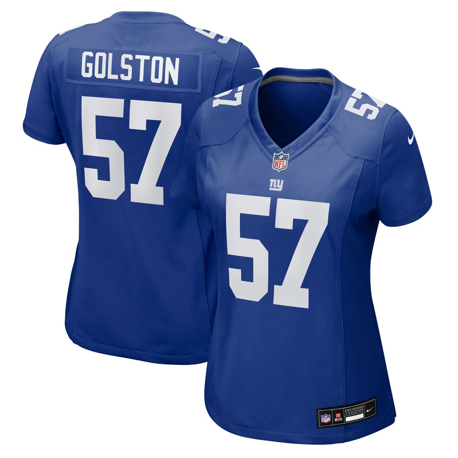 Women's New York Giants Chauncey Golston Nike Royal Team Game Jersey