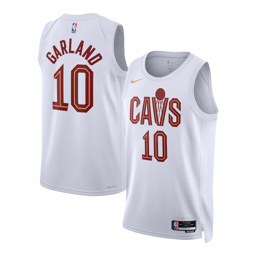 Unisex Cleveland Cavaliers Darius Garland Nike White Swingman Jersey - Association Edition