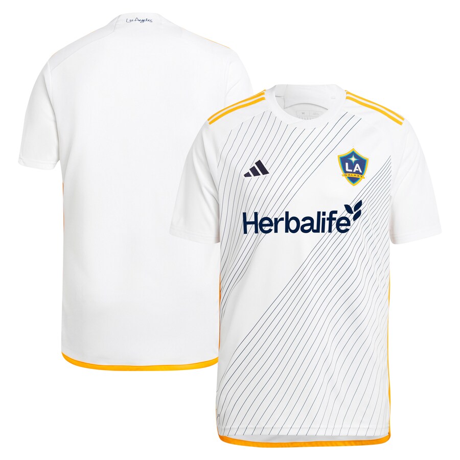 Men's LA Galaxy  adidas White 2024 Angeleno Kit Replica Jersey