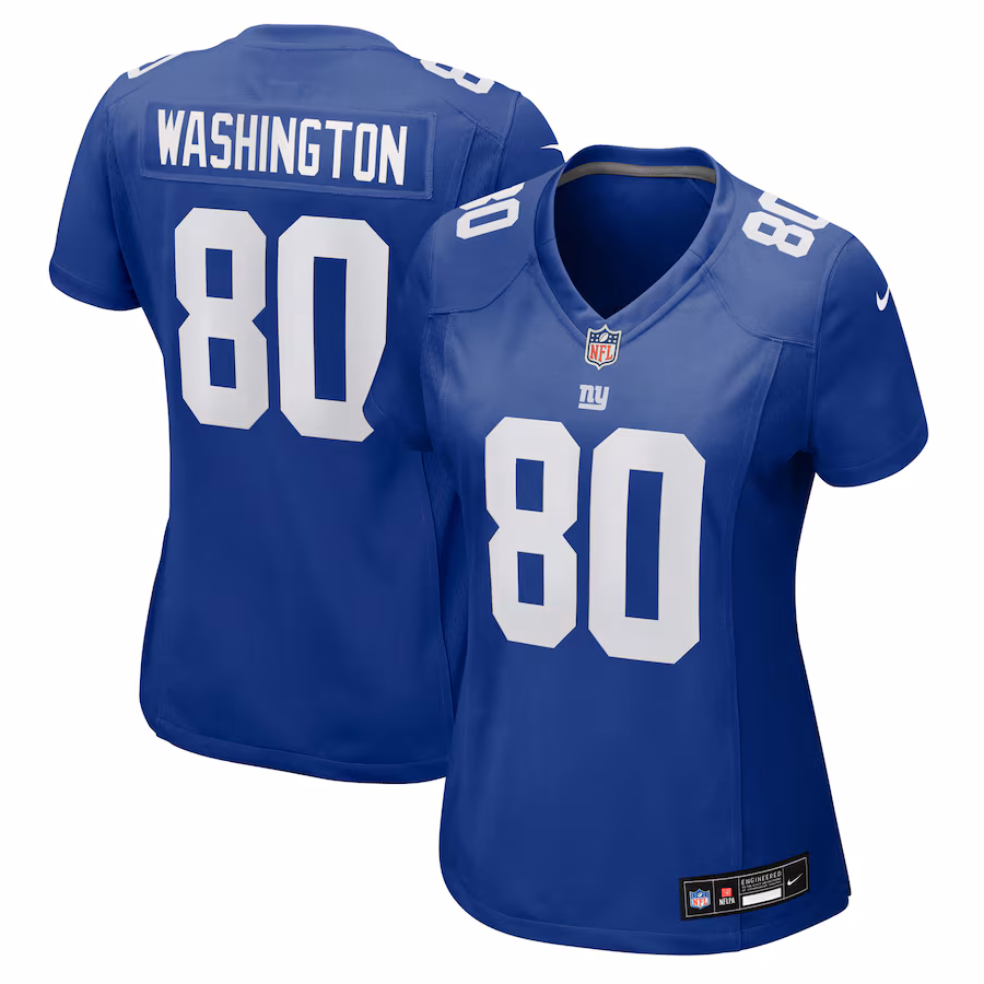 Women's New York Giants Montrell Washington Nike Royal Team Game Jersey