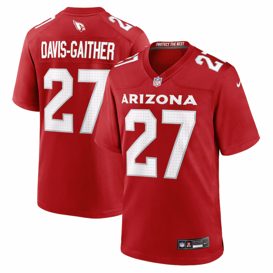 Men's Arizona Cardinals Akeem Davis-Gaither Nike Cardinal Team Game Jersey