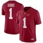 Jahmyr Gibbs Alabama Crimson Tide Nike Player Game Jersey - Crimson