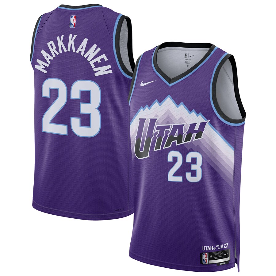 Unisex Utah Jazz Lauri Markkanen Nike Purple Swingman Jersey - Icon Edition