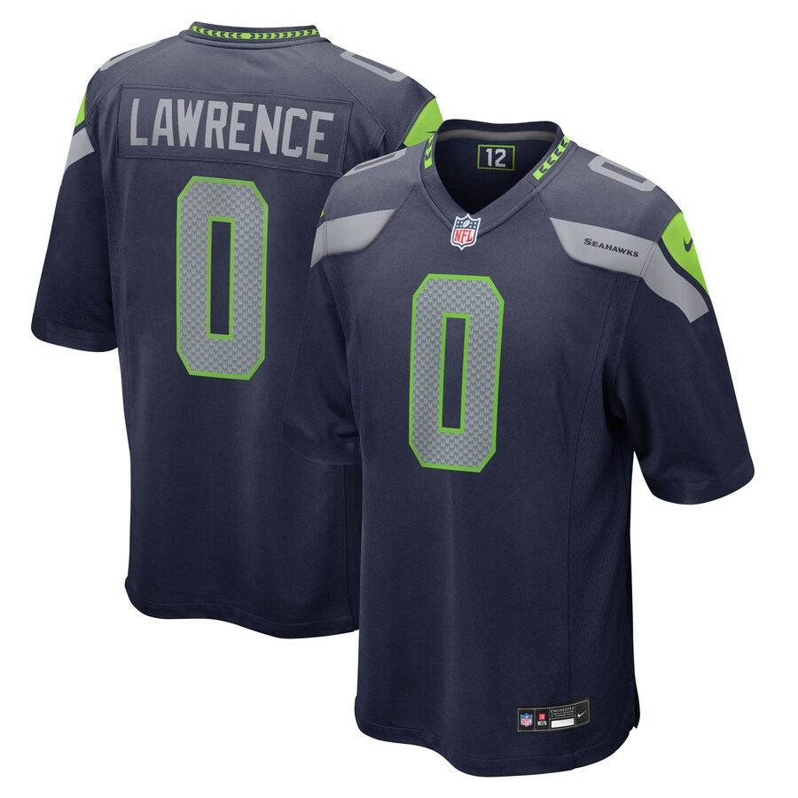 Men's Seattle Seahawks DeMarcus Lawrence Nike College Navy Team Game Jersey