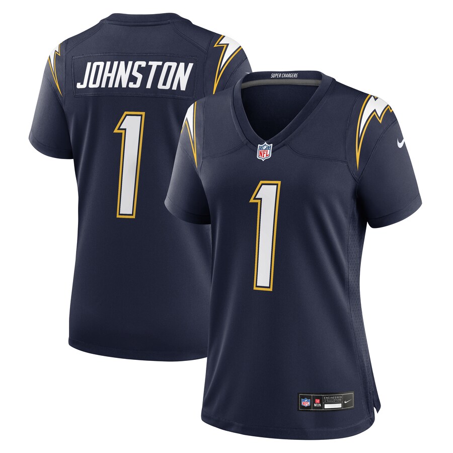 Women's Los Angeles Chargers Quentin Johnston Nike Navy Alternate Super Chargers Game Jersey