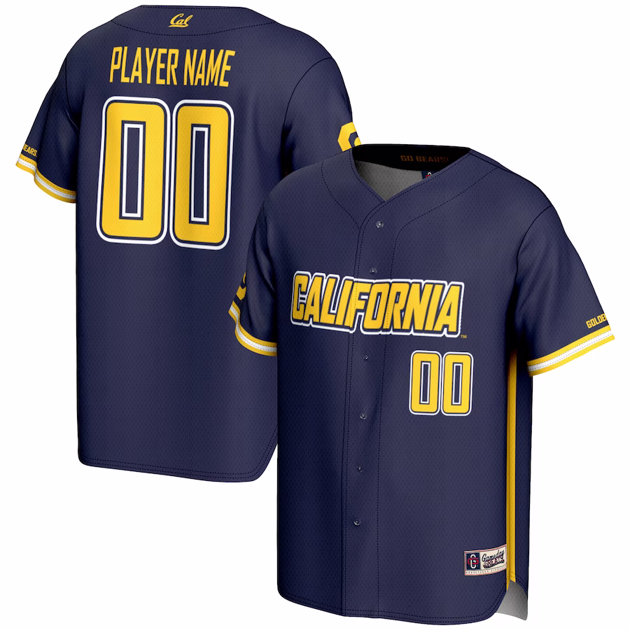 Cal Bears GameDay Greats NIL Pick-A-Player Lightweight Baseball Jersey - Navy