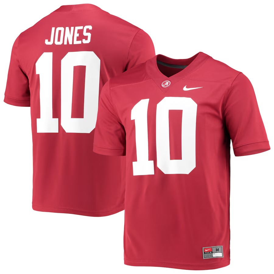 Mac Jones Alabama Crimson Tide Nike 2021 Draft Class Game Jersey - Crimson