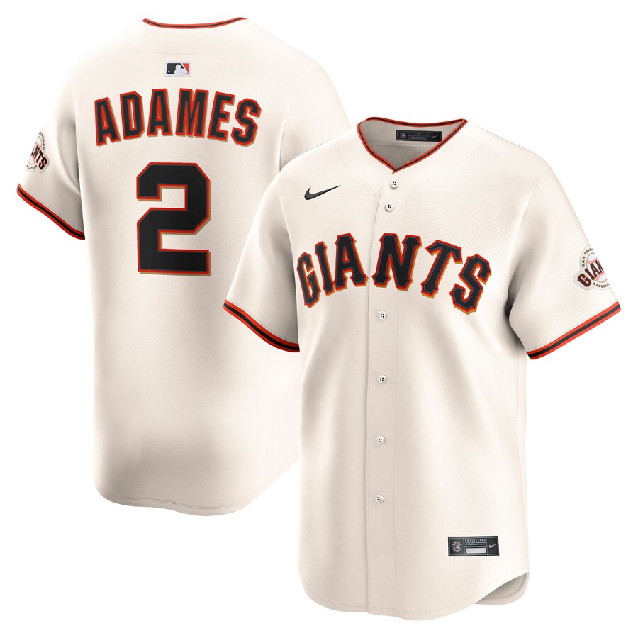 Men's San Francisco Giants Willy Adames Nike Cream Alternate Limited Player Jersey