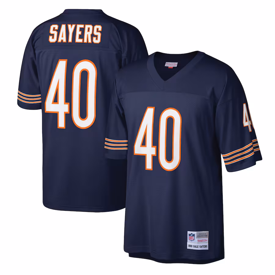 Men's Chicago Bears Gale Sayers Mitchell & Ness Navy Legacy Replica Jersey