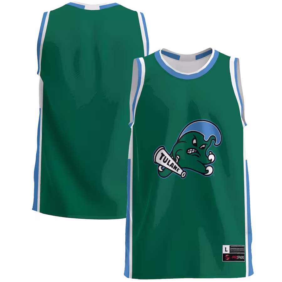 Tulane Green Wave GameDay Greats  Lightweight Basketball Jersey - Green