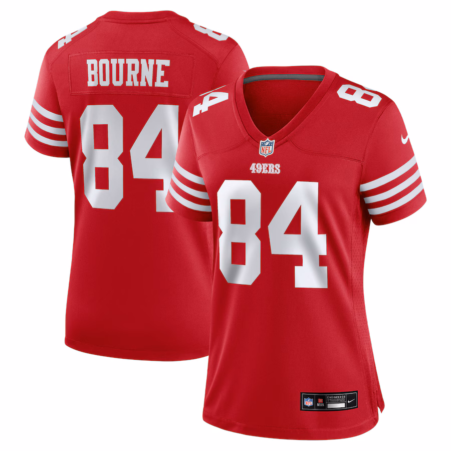 Women's San Francisco 49ers Kendrick Bourne Nike Scarlet Team Game Jersey