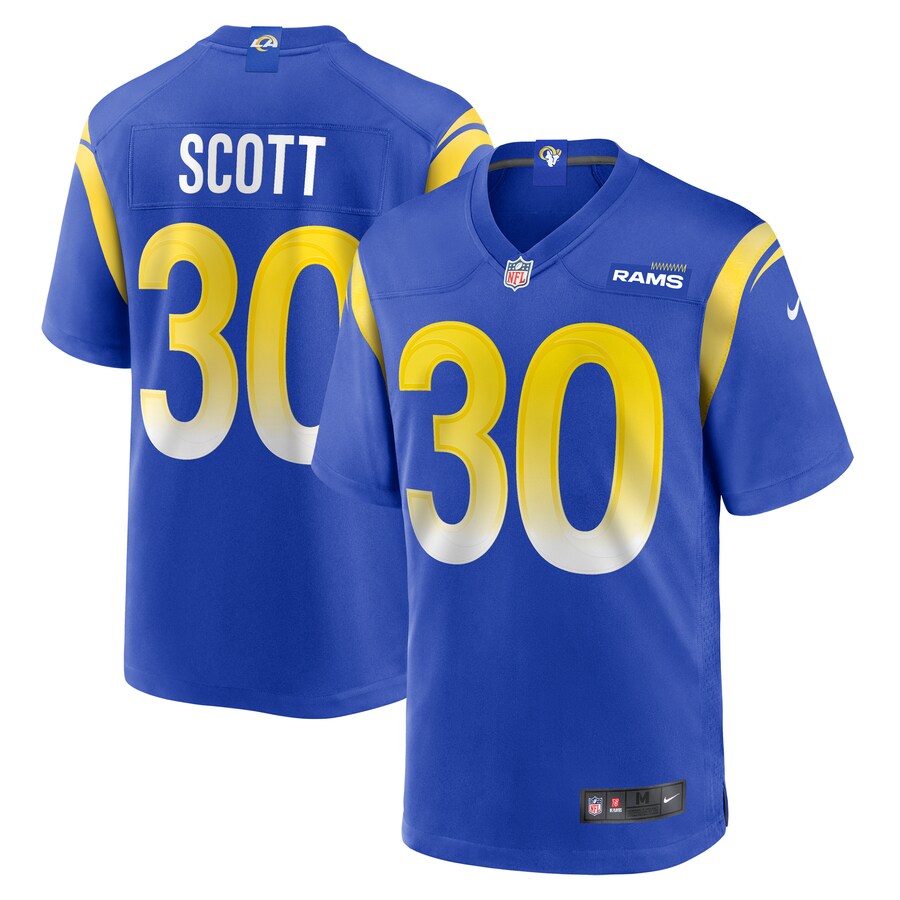 Men's Los Angeles Rams Boston Scott Nike  Royal Game Jersey