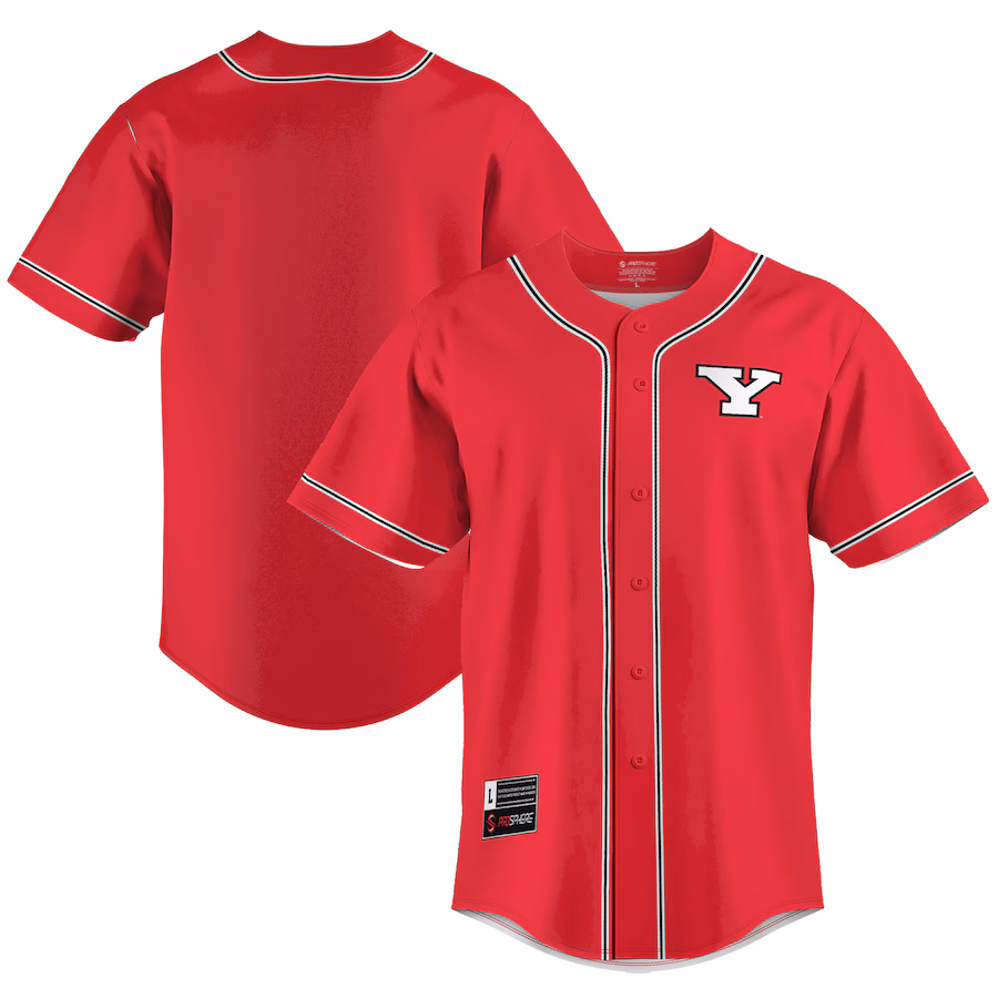 Men's GameDay Greats  Red Youngstown State Penguins  Lightweight Baseball Jersey