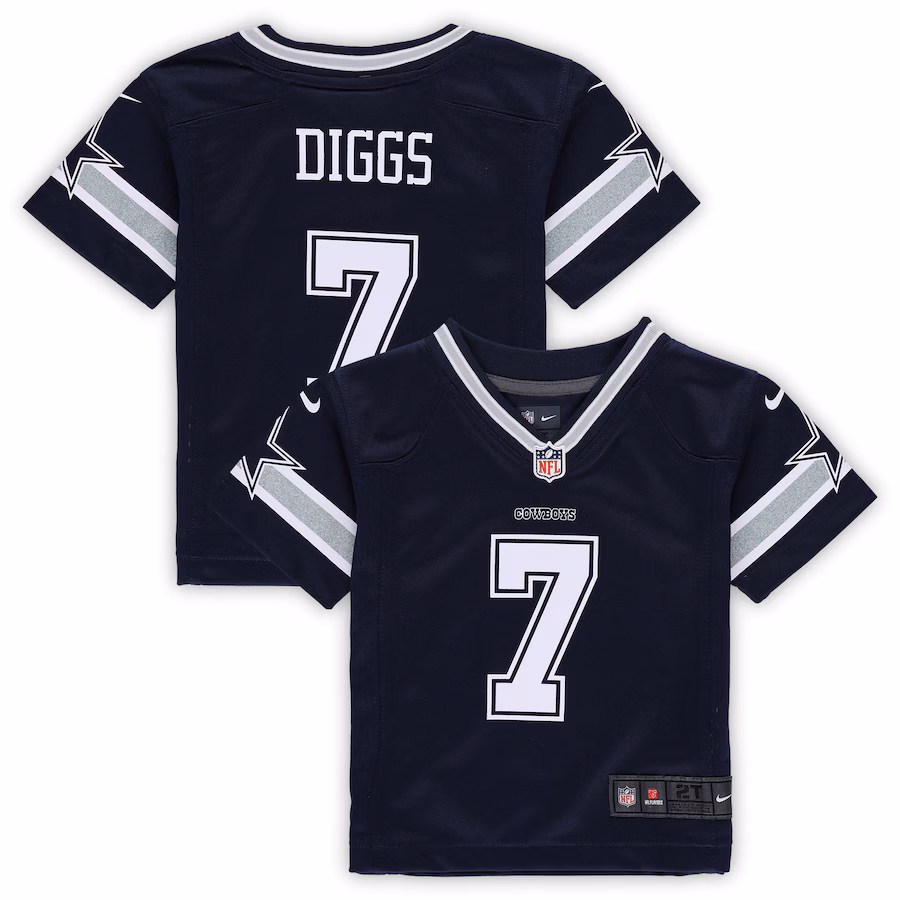 Toddler Dallas Cowboys Trevon Diggs Nike Navy Game Jersey