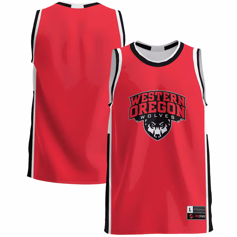 Men's GameDay Greats  Red Western Oregon Wolves  Lightweight Basketball Jersey
